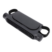 USB Car Seat Cooling Fan, 3-Speed Quiet Bladeless, 17.5cm Black