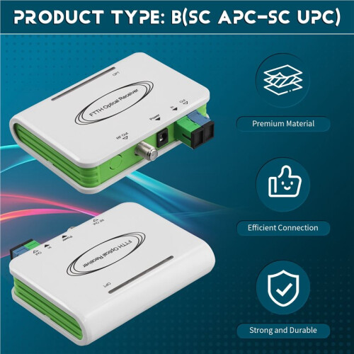 2X CATV System ONU FTTH Optical WDM Receiver Optical Node Active Triplexer SC/APC(B) EU PLUG 2