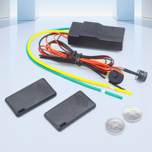 2X 12V Immobilizer Samochodowy Antyporwaniowy 2,4 GHz RFID Bezprzewodowa Blokada Silnika Samochodu Bezprzewodowy Immobilizer Samochodowy Ukryty Zamek