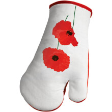 Poppy Cotton Single Oven Glove Heat Resistance