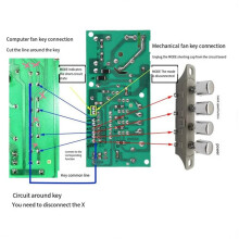 2X Elektrische Ventilator Universele Reparatieprintplaat Universele Aangepaste Printplaat Controleprintplaat Reparatieprintplaat met Afstandsbediening