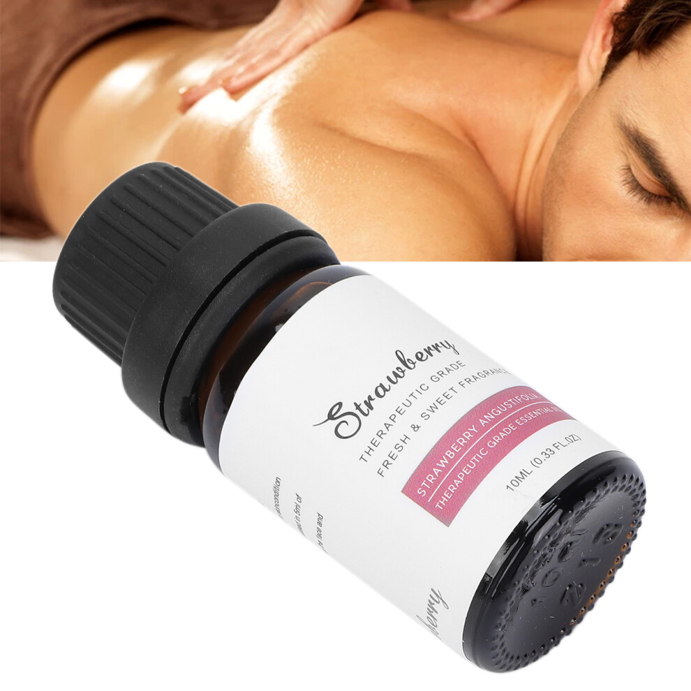 FEXMS 10ml Strawberry Massage Essential Oil, Nourishing, Brightening & Moisturizing