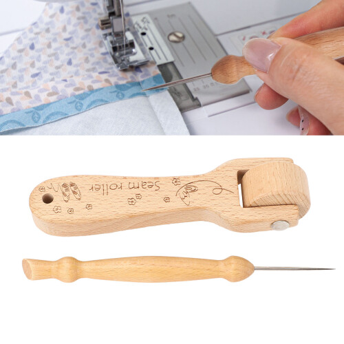 Beech Wood Sewing Seam Roller Ergonomic Quilting Tool