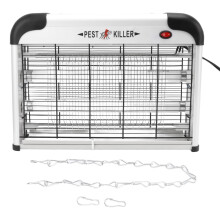 Insecticid electric pentru interior, atracție cu lumină UV de 20W pentru dăunători, plasă de protecție sigură, tavă detașabilă ușor de
