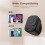 2X Scrolling Ring Remote Control for TikTok, Page Turner for Smartphone,Camera Shutter Short Video Black 3