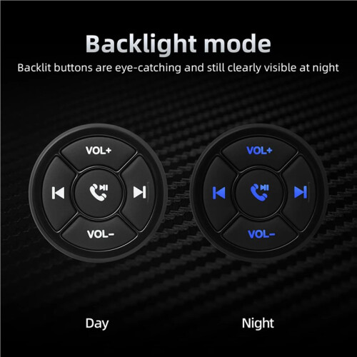 2X Wireless Bluetooths Remote Controller Car Motorcycle Bike Media Button MP3 Music Player for IOS Android Phone Tablet 2