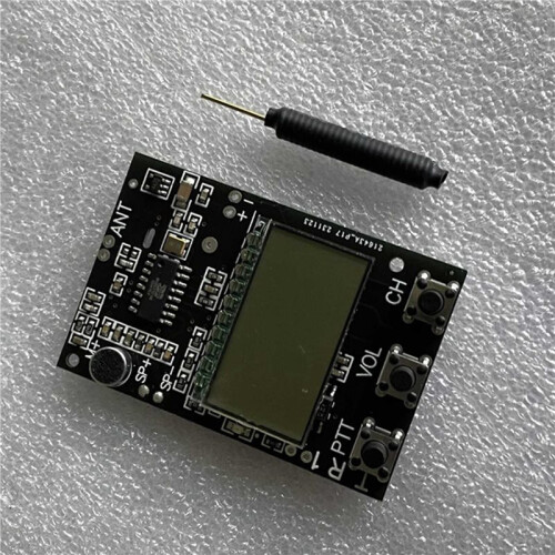 2X FM Walkie Talkie Circuit Board Multi-Function FM Transmitter Receiver 7 Frequency 27-480MHz DC3.3-6V 2