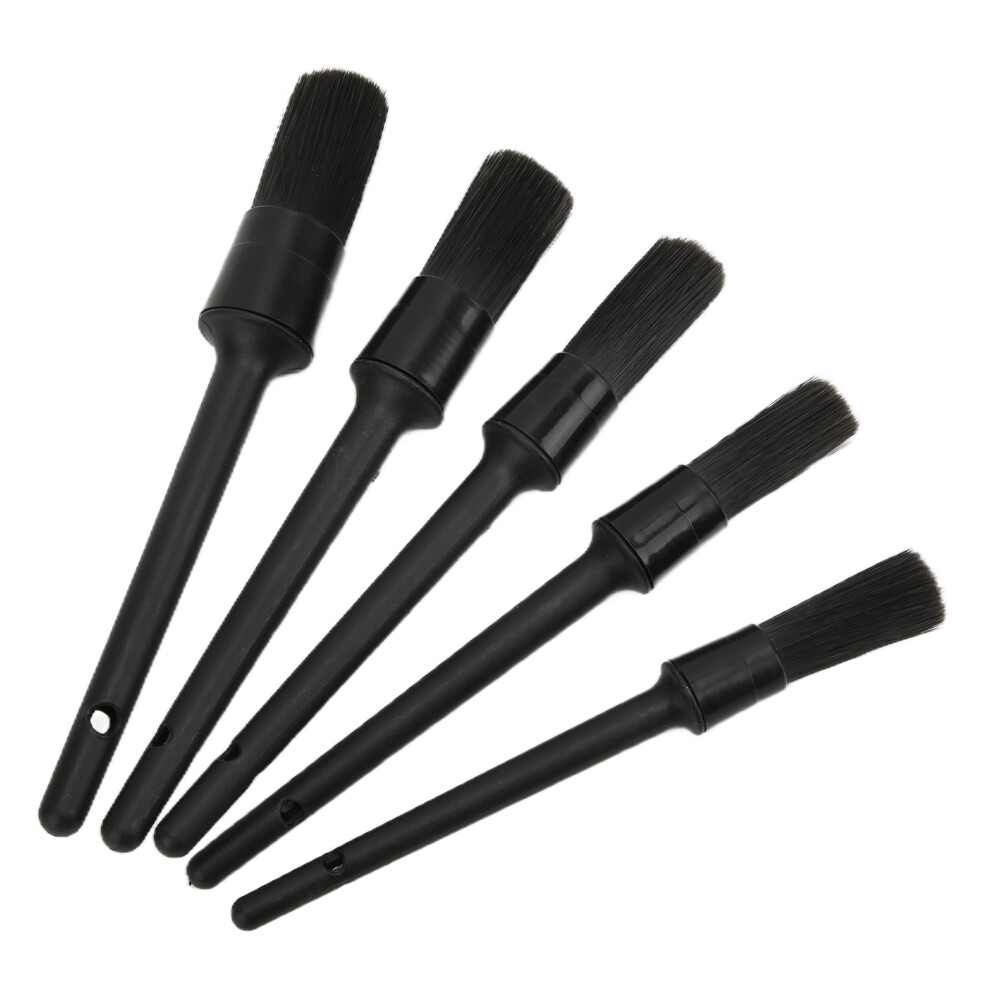 5Pcs Car Detailing Brush Set For Interior Exterior Engine & Leather Cleaning 4971391465128