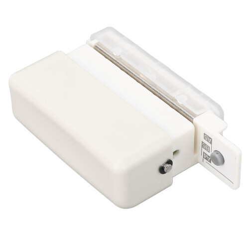 White ABS Portable 6 Holes Paper Puncher, Punches 2 Sheets