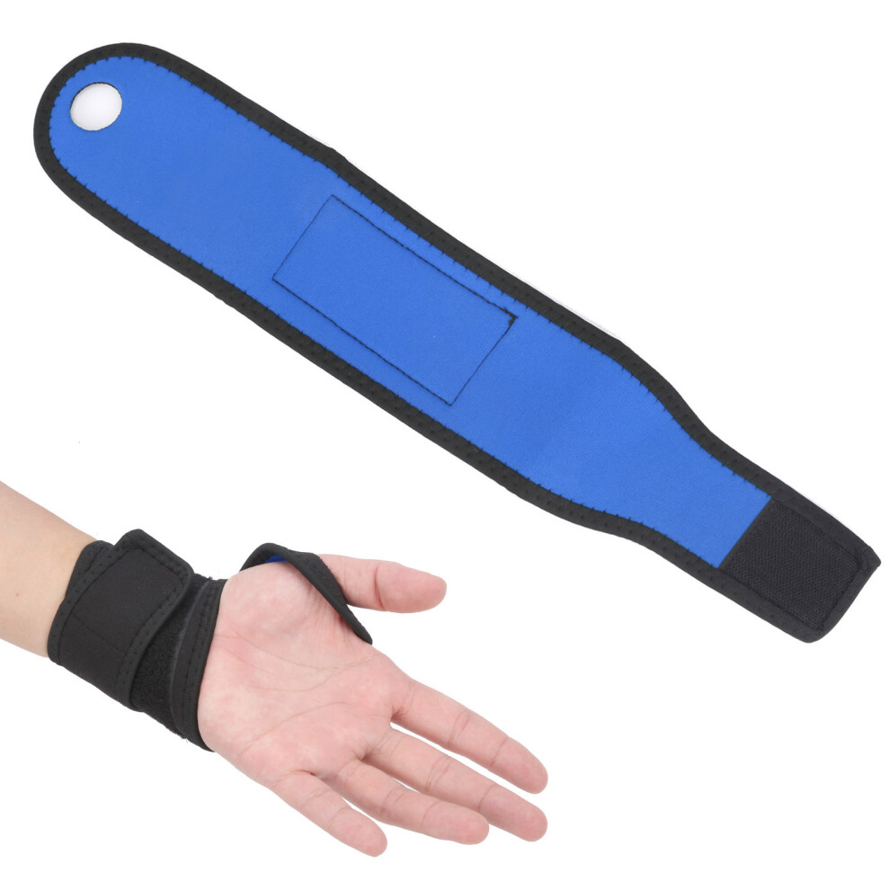 Black/Blue Sports Wrist Support Straps For Cycling Running Fitness Gym 25G