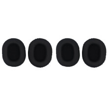 4X Coussinets D'Oreille de Remplacement pour Casque, 100 X 80 mm, en Mousse de Cuir Souple.