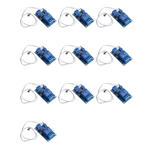 10X 12V Light Control  Photoresistor Relay Module Detection Sensor XH-M131 1
