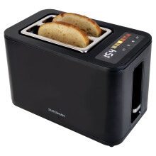 Statesman 900W Digital 2-Slice Toaster with LED Timer Display, Touch Control Panel, 6 Browning Settings, Extra-Wide 120mm Slots, SKT02918B,