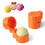 2 PCS Round Cake Mold Shapes Pressing Set, 3D Printed Sphere Circle Cake Cutter and Pusher,Baking Accessories 3