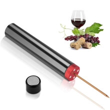 Portable Stainless Steel Air Pump Wine Opener Air Pressure Corkscrew Pin Quick Remover Cork Barware Wine Tools Black