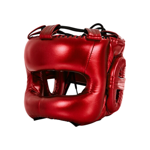 High Impact Boxing Helmet Boxing Head Protections with-Red