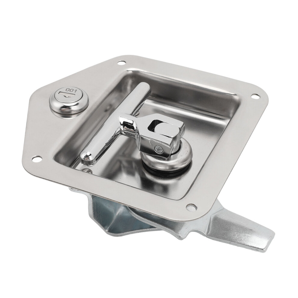 Motorhome Toolbox Handle Lock 4.9 X 4.7In Stainless Steel With Keys & Gasket 7891390895573