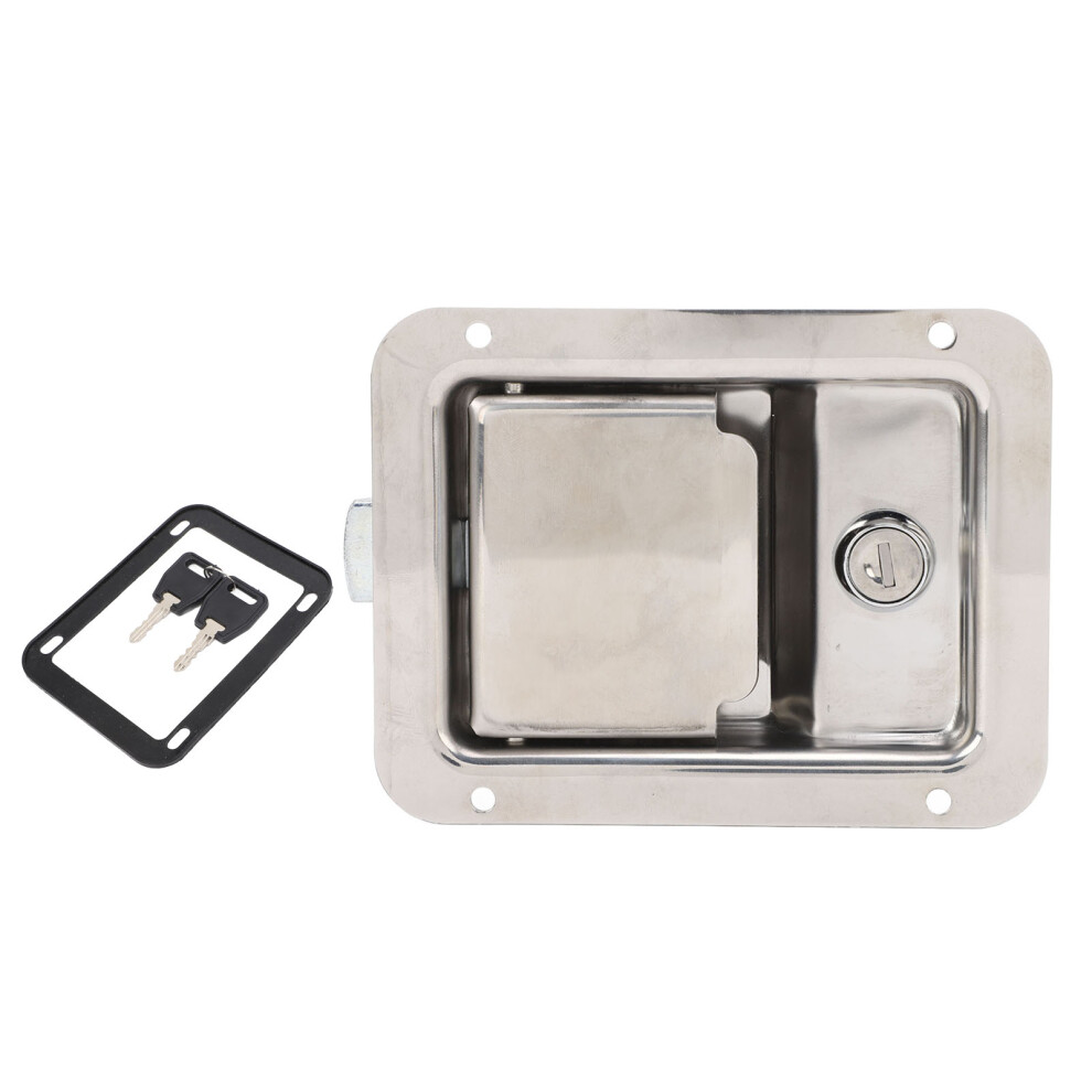 Stainless Steel Flush Mount Toolbox Latch 5.5X4.3in With Keys 3201390895505