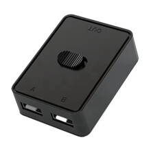 2X 2 Portas USB Switcher Impressora Compartilhamento Bidirecional Switches 2 em e 1 Saída ou 1 em e 2 Saídas USB Sharing Switcher USB2.0