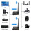 2X 2.4G Wireless Audio Adapter Extensor Wireless Audio Transmitter and Receiver 50M Lan Audio Extender Splitter RX/TX 5