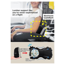 Travel Products Lumbar Pillow Inflatable Lumbar Support Pillow Travel Pillow for Airplane Long Flight Essential