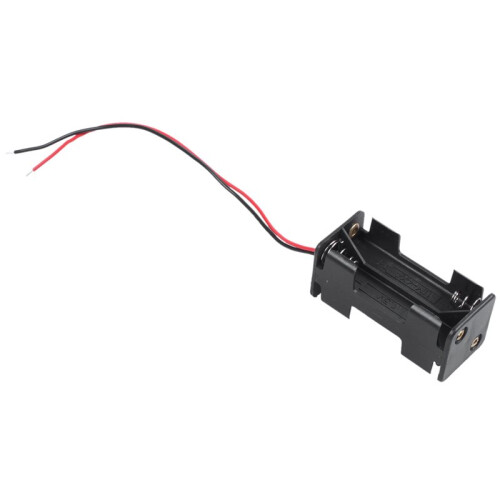 6pcs Black 2-Layers 4 X 1.5V AAA Battery Holder Case Box W Wire Leads 2