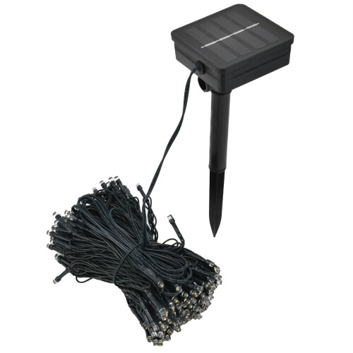 Solar Light String 200 LEDs, Waterproof, 22m, Warm White