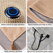 Portable Heated Blanket USB Rechargeable Heated Blanket, Wearable Heating Blanket with Zipper for Office Camping Home