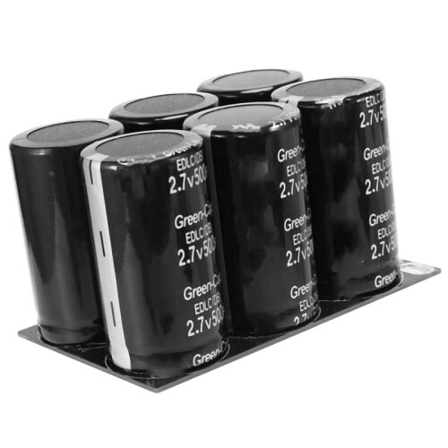 4X Farad Capacitor 2.7V 500F with Protective Plate Capacitors 1