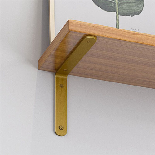 2pcs Multi-Size Rustic Board Wall Shelf Bracket Heavy Duty Angle Shelf Mounting Bracket Storage Holder Home Decor 1