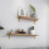 2pcs Multi-Size Rustic Board Wall Shelf Bracket Heavy Duty Angle Shelf Mounting Bracket Storage Holder Home Decor 3