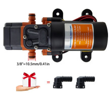 DC12V 40PSI Booster Membraanpomp Boot Zelf Aanzuigende Pomp, Hogedrukreiniging, Irrigatie, Drankautomaat