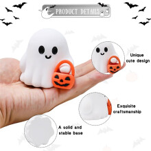 Lot de 3 Adorables Petits Fantômes pour Halloween, Décorations D'Horreur pour la Maison, Décorations Mignonnes pour Halloween