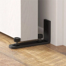 Wall-Mounted Barn Door Floor Guide Double Wheel Easy Installation Barn Door Swing Stop Adjustable Carbon Steel