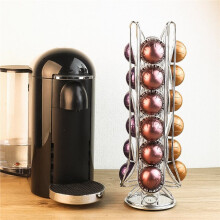 Coffee Capsule Storage Rack, 24 Coffee Capsule Coffee Cup Storage Rack, Stainless Steel Storage Display Rack