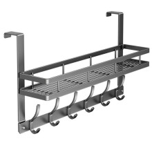 Easy-Install over-the-Door Storage Rack - Multifunctional Metal Hooks for Bedroom, Bathroom & Kitchen Organization