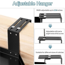 Office Cubicle Shelf Cubicle Storage Organizer Cubicle Accessories Height Adjustable Cubicle Corner Shelf with Hook