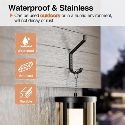 10pcs Coat Hook for Hanging Stainless Wall Hooks for Towel, Hat, Backpack, Key Wall Mounted Coat Hanger 2