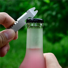 Palanca Multifuncional de Acero Inoxidable, Llave Hexagonal, Abrebotellas, Herramienta Portátil para Reparación de Bicicletas Al Aire Libre