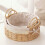 Small Wicker Storage Baskets for Organizing, Decorative Woven Baskets with Handles & Liners, Boho Baskets Trays 2