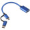 2X 2 in 1 USB 3.0 OTG Adapter Cable Type-C Micro-USB to USB 3.0 Interface Converter 4