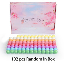 Luxurious 102pcs Bath Bomb Gift Set - Lemon Scented, Essential Oil Infused, Perfect for Relaxing Spa Days & Self-Care -