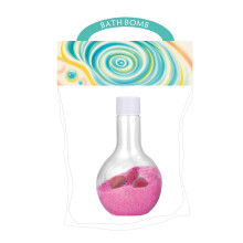 (Purple) Bombe de bain de grande capacité, petits cadeaux emballés individuellement et faciles à transporter, bulles de douche