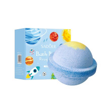 (Blue Yellow) Reinigende duftende Badekugeln, planetarische Badesalzkugeln