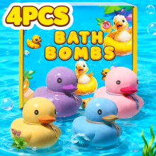 Coffret cadeau de canard au sel de bain moussant parfumé, avec plusieurs parfums rafraîchissants de longue durée,