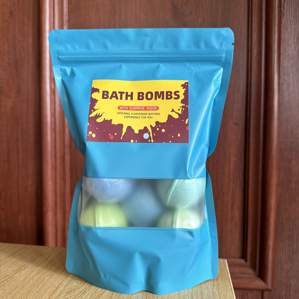 Lavender Bath Bomb Small Package, Each, A Box Of 6, Handmade Bath Bombs, Unique Fragrance, Ideal Bath Bombs For Spring And