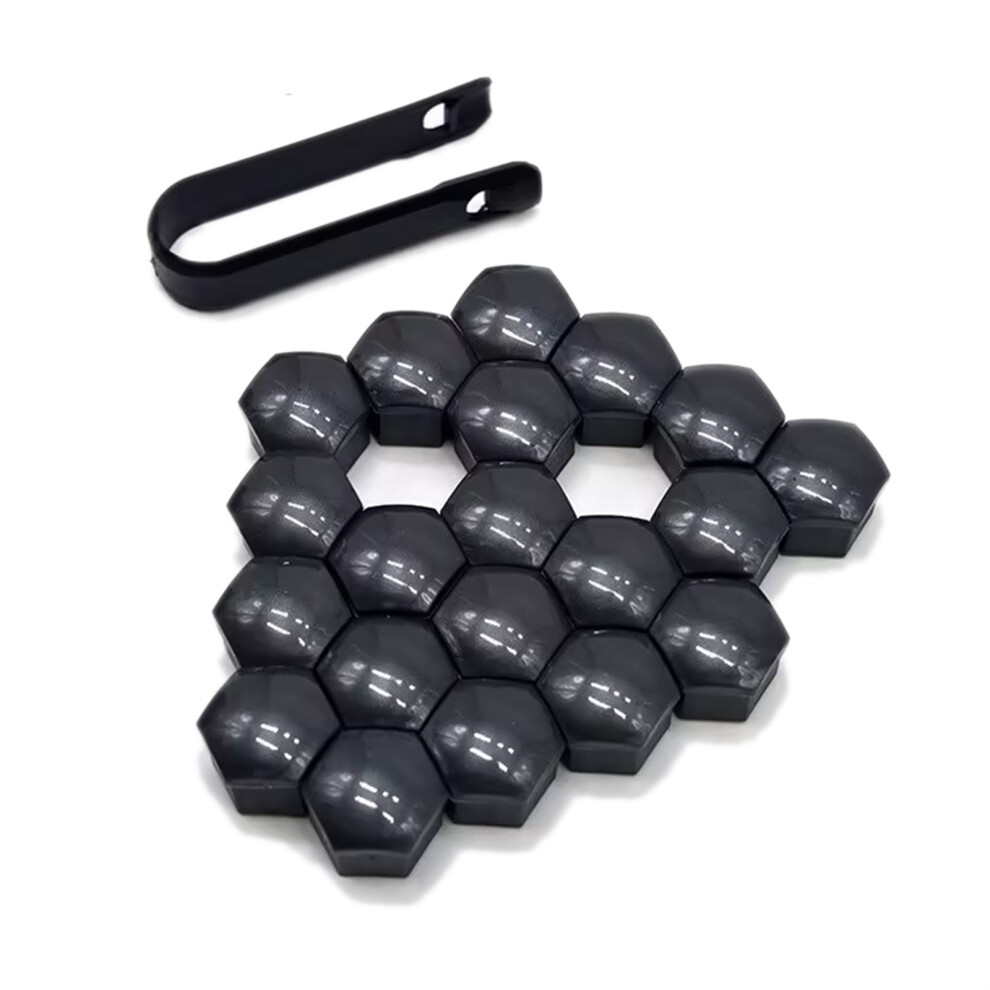 ( 20 Pcs And 1 Clip, 19Mm) 20Pcs Plastic Wheel Lug Nut Covers 17-21Mm For Car Rims Black 6001832554673