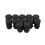 48 Pcs Plastic 12mm Pipe End Blanking Caps Bung Tube Insert Plug Round Black 2