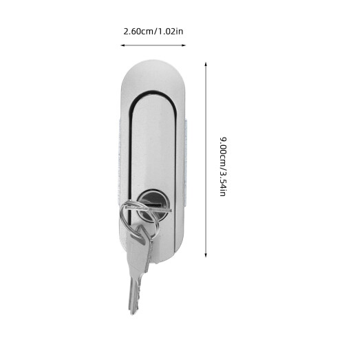 HOMEMAXS File Cabinet Lock Replacement Tool Box Security Lock Cabinet Safety Lock Display Case Lock 1