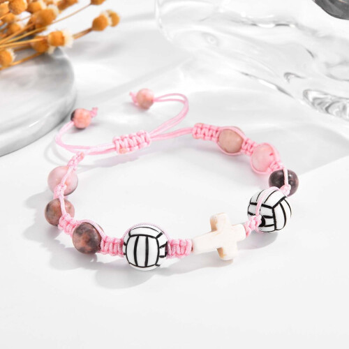 Pulseira de vôlei para meninas com pingente 2